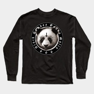 Black Bamboo Panda Mafia Long Sleeve T-Shirt